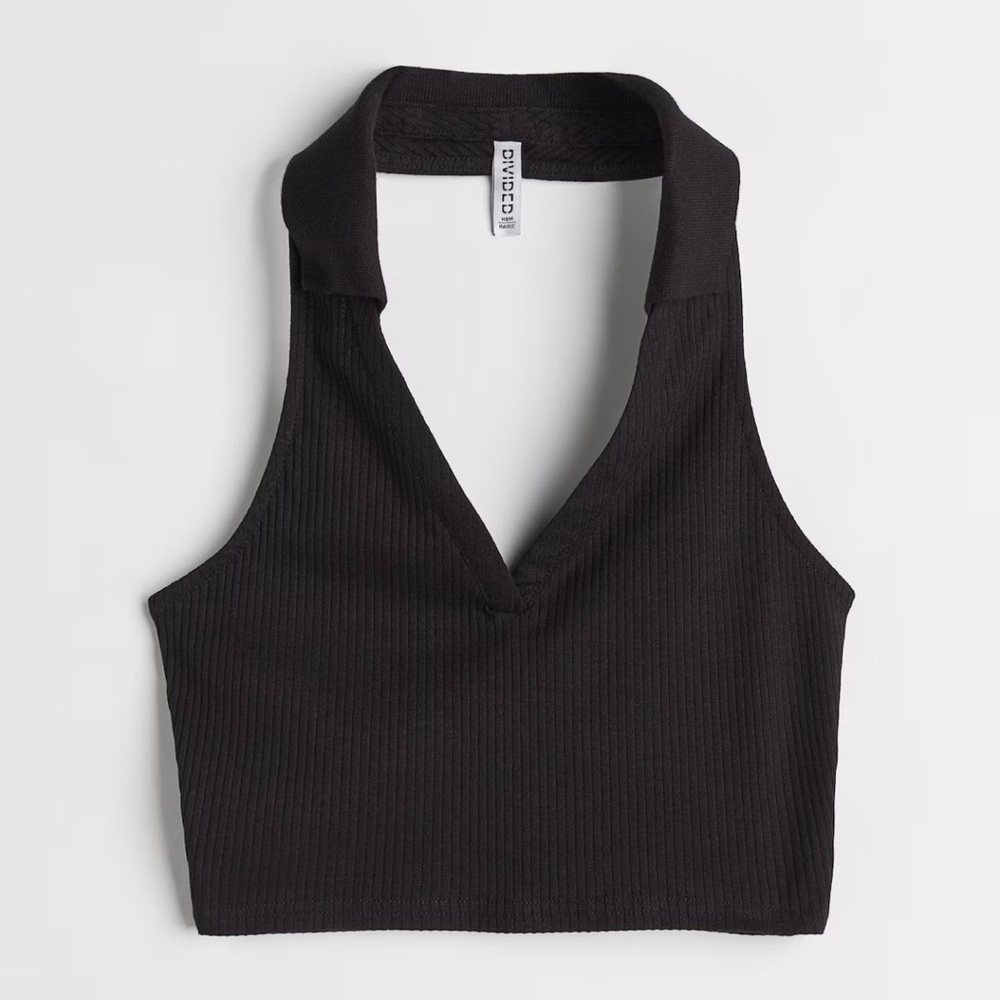 H&M Collared Halterneck Top
